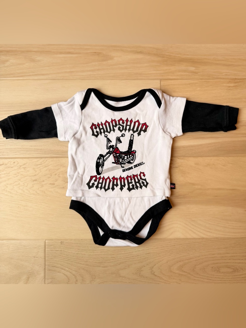 Genuine Dickies "Chop Shop Choppers" Layered-Look Bodysuit